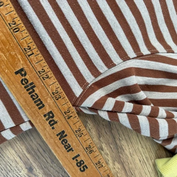 ZESICA Womens Striped Long Sleeve Oversized Sweatshirt Size L EEUC - Picture 5 of 5